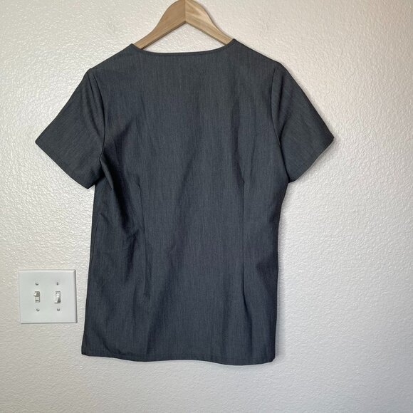 Figs Technical Collection Gray Scrub Top S style W18SW1001 short sleeve - Picture 8 of 8
